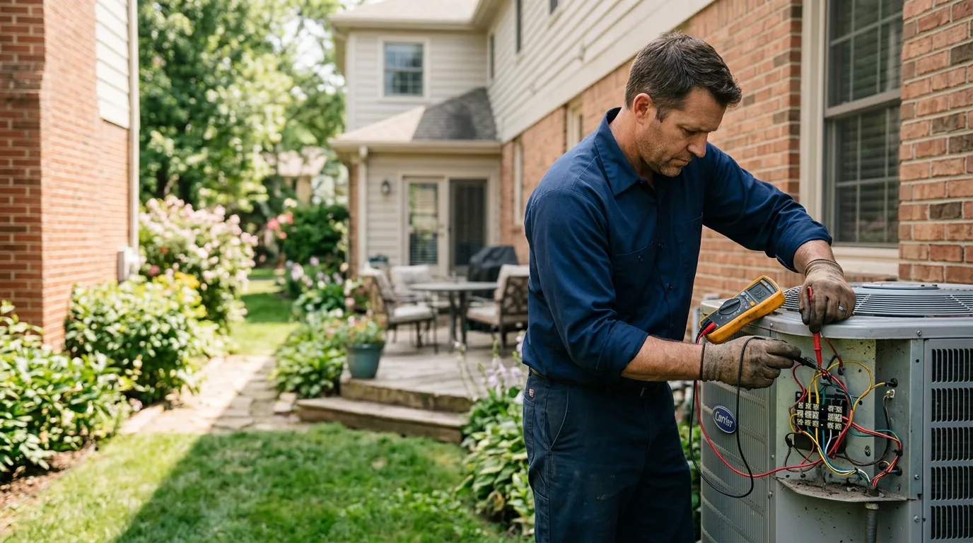HVAC technician working near Owls Head, NY